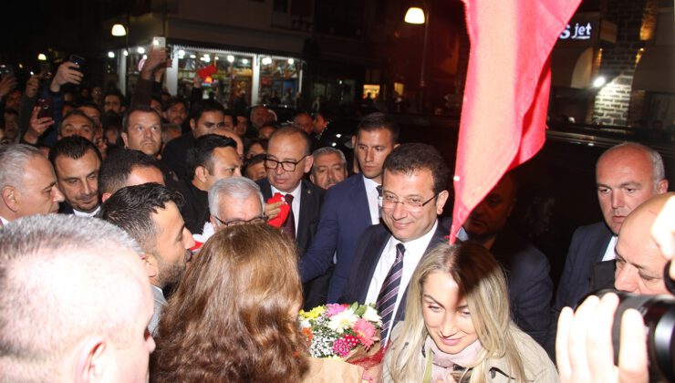 İBB Başkanı İmamoğlu, Manisa’da iki ilçede miting düzenledi