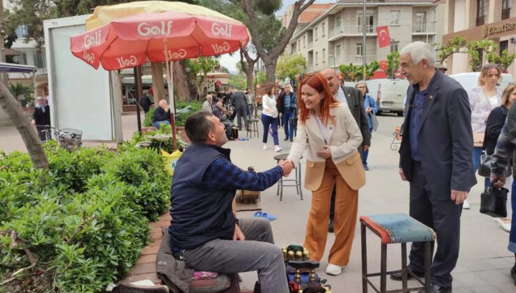 GENÇ VEKİL ADAYI ESNAFIN NABZINI TUTUYOR.