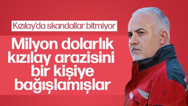 Bağış isteyen Kızılay arsasını bağışlamış!