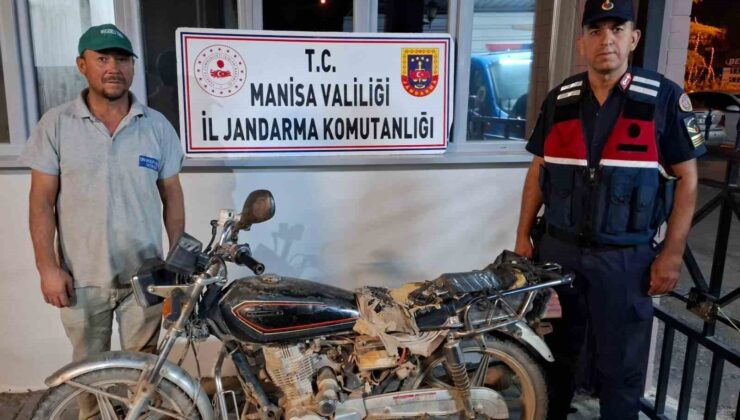 5 yıldır aranan çalıntı motosiklet Salihli’de bulundu