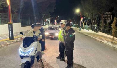 Manisa’da motosiklet sürücülerine denetim