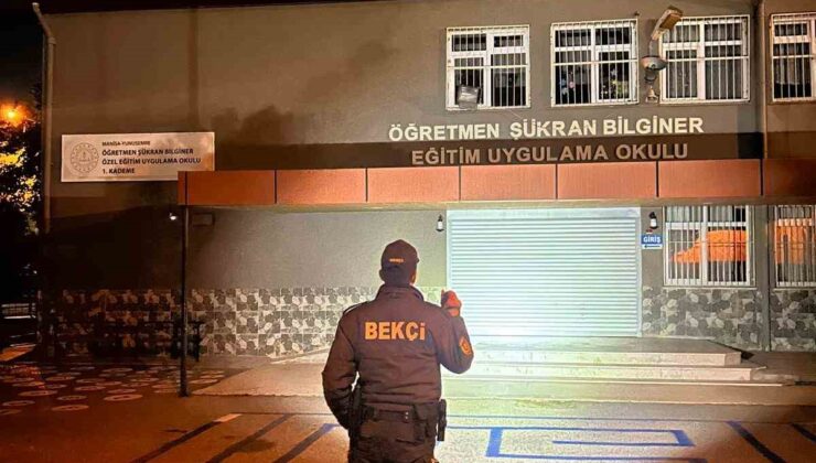 Manisa’da okul çevrelerinde gece denetimi