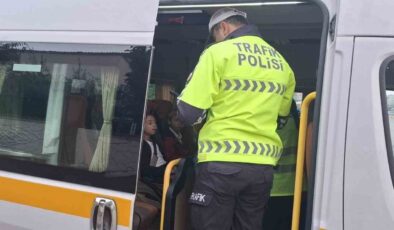 Manisa’da okul servislerine yönelik denetim