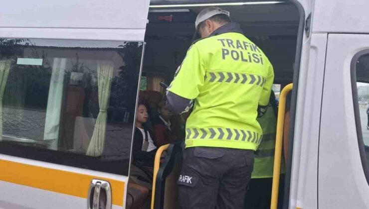 Manisa’da okul servislerine yönelik denetim