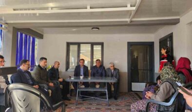 Kaymakamdan şehit polisin ailesine taziye ziyareti