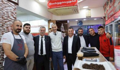 Komşu esnafın sorunlarını yerinde dinledi