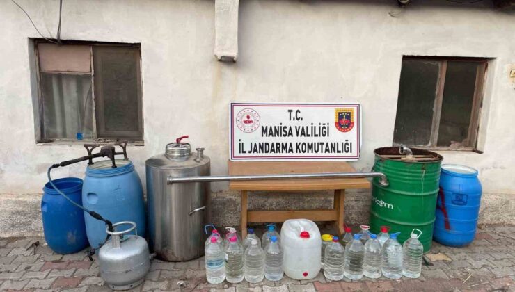 Manisa’da 112 litre sahte içki ele geçirildi
