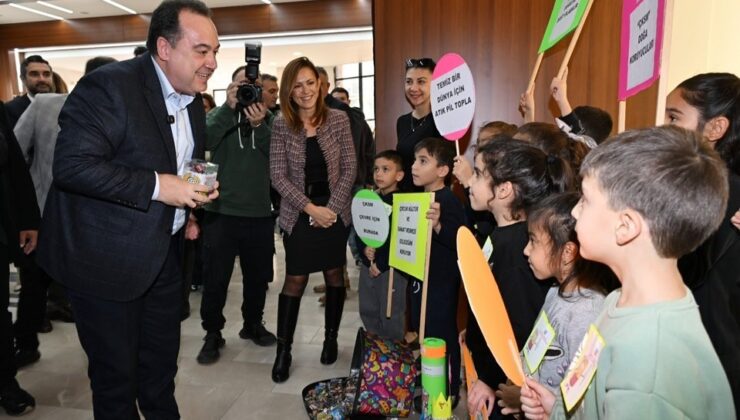 Manisa’da atık piller fidana dönüşüyor