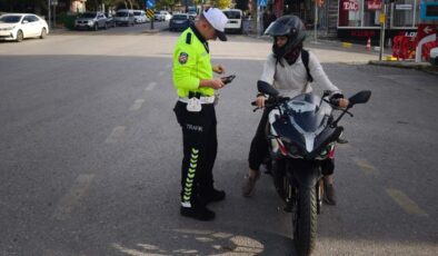 Manisa’da motosiklet ve film cam denetimi