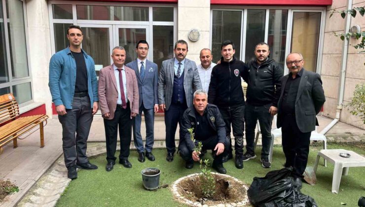 Turgutlu adliyesinde ağaçlandırma çalışması