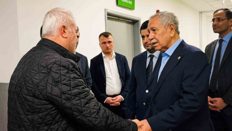 Bülent Arınç’tan Başkan Durbay’a yoğun bakımda ziyaret