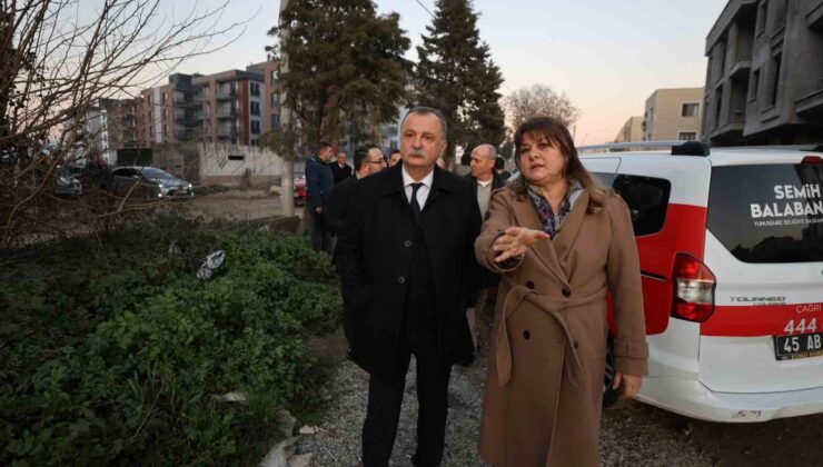 Başkan Balaban, Muradiye’de süren altyapı çalışmalarını inceledi