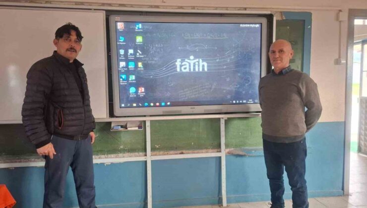 Sığırtmaçlı İlkokulu’nda teknolojiyle eğitim hamlesi