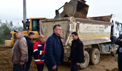 Alaşehir’de taşkın hasarları gideriliyor