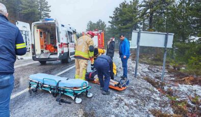 Manisa’da trafik kazası: 2 yaralı