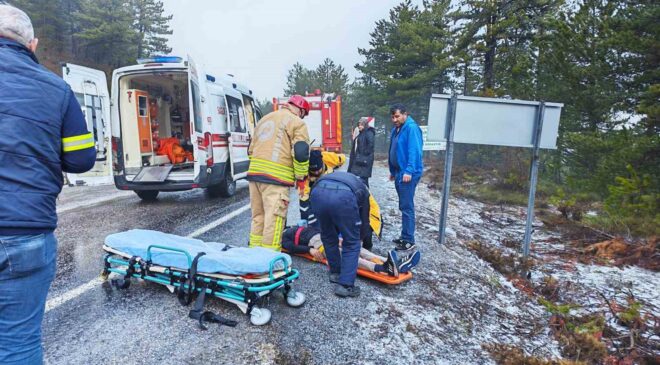 Manisa’da trafik kazası: 2 yaralı