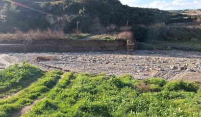 Ziyanlar’da dere taştı, tarım arazileri zarar gördü