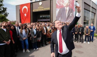 Başkan Dutlulu, Büyükşehir ve MASKİ personeliyle bayramlaştı