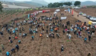 Manisa’da Orman Haftası’nda binlerce fidan toprakla buluştu