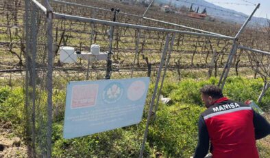 Sarıgöl’de erken uyarı tahmin istasyonlarının bakımı yapıldı