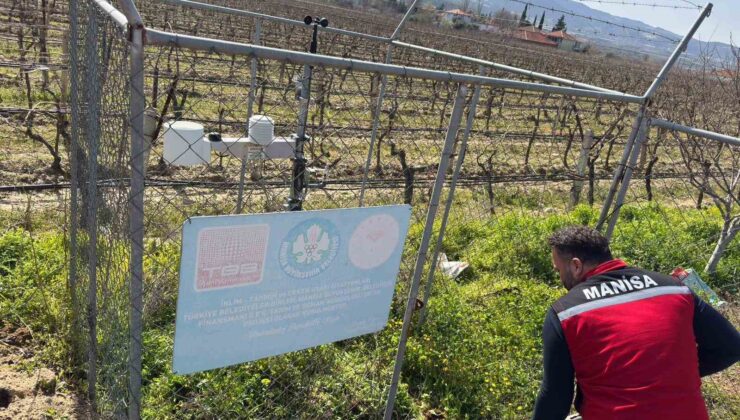 Sarıgöl’de erken uyarı tahmin istasyonlarının bakımı yapıldı