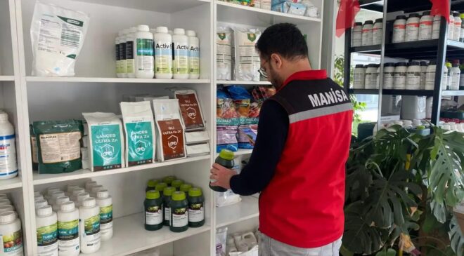 Sarıgöl’de gübre ve zirai ilaç satış noktaları denetlendi