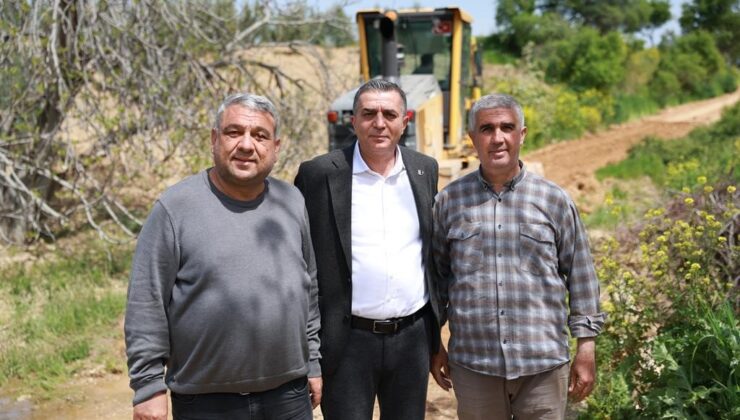 Başkan Şimşek ova yolu çalışmalarını sahada inceledi