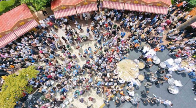 Manisa’da 2 ton bahar pilavı dağıtıldı