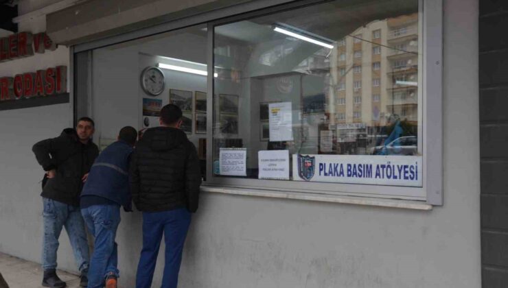 Manisa’da 22 günde 7 bin 500 plaka değişti