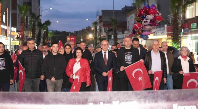 Turgutlu’da ‘Sessiz Saygı’ korteji