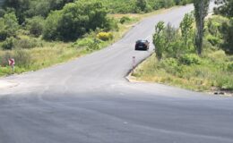 Büyüksümbüller ile Ortaköy arasındaki yol sıcak asfaltla yenilendi