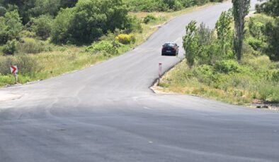 Büyüksümbüller ile Ortaköy arasındaki yol sıcak asfaltla yenilendi