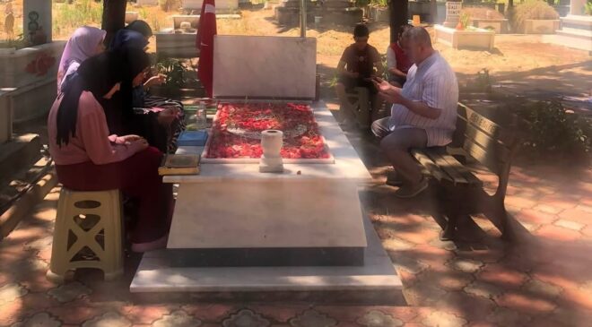 Kur’an kursu öğrencilerinden şehide vefa