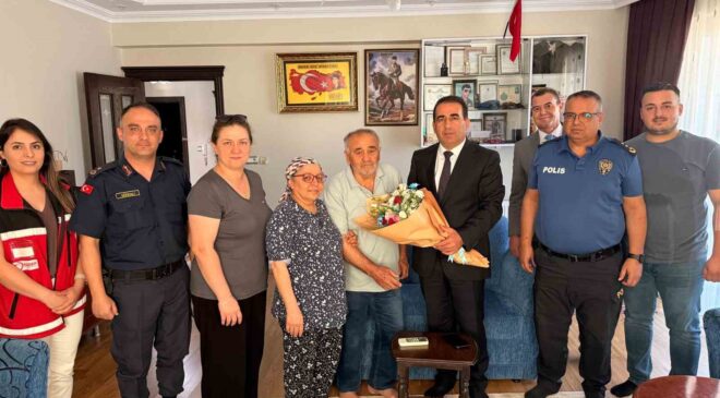Yeni kaymakamın ilk durağı şehit evi oldu