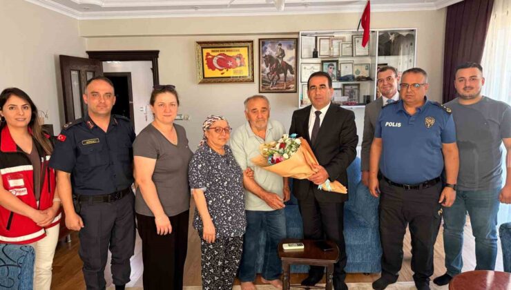 Yeni kaymakamın ilk durağı şehit evi oldu