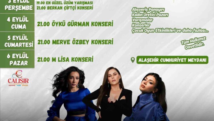 Alaşehir’de festival coşkusu başlıyor