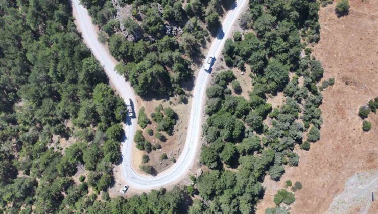 Ayvacık Mahallesi yolunda 6 kilometrelik asfalt çalışması