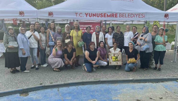 Kadınların el emeği ürünleri gece pazarında satışa çıktı