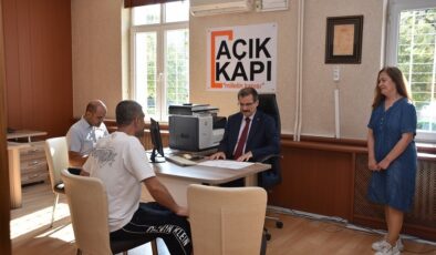 Kaymakamı Güldoğan, ‘Açık Kapı’da vatandaşları tek tek dinledi