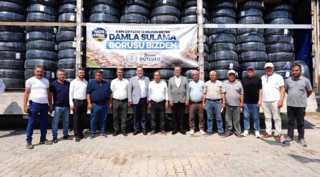 Manisa Büyükşehir’den Alaşehir’e 13,2 milyon TL’lik damla sulama desteği