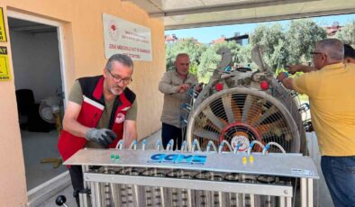 Sarıgöl’de ilaçlama makineleri için test istasyonu kuruldu