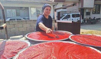Sarıgöl’de kışlık salça hazırlıkları başladı