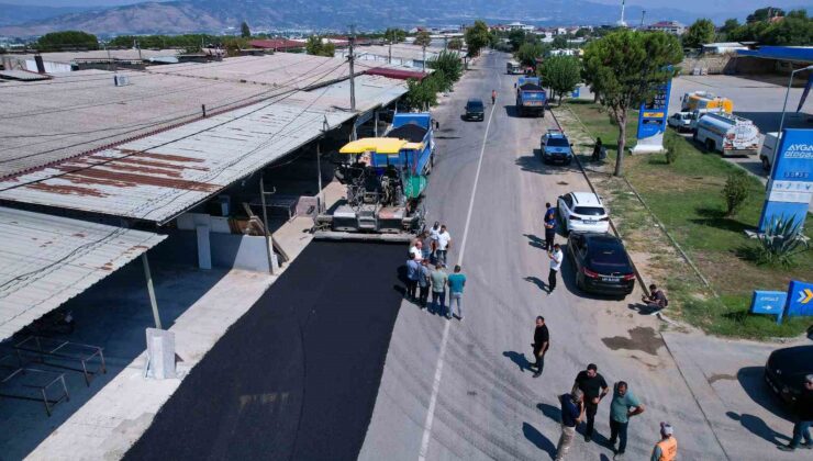 Sarıgöl’de yıllardır beklenen asfalt çalışması tamamlanıyor