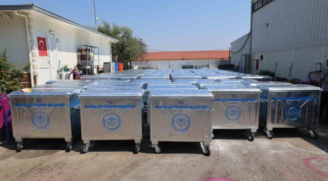 Şehzadeler’de 220 yeni çöp konteyneri hizmete sunuluyor