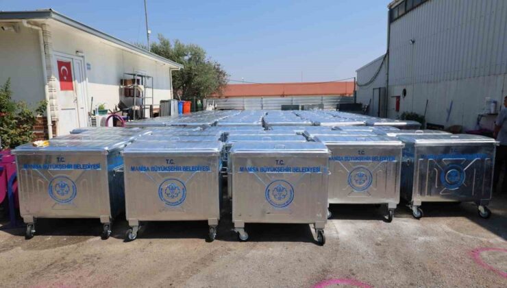 Şehzadeler’de 220 yeni çöp konteyneri hizmete sunuluyor