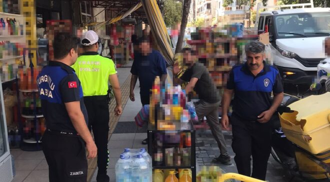 Turgutlu’da kaldırım işgallerine geçit yok