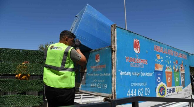 Yunusemre’de 150 tonluk geri dönüşüm başarısı
