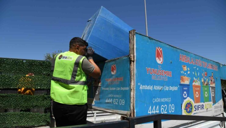 Yunusemre’de 150 tonluk geri dönüşüm başarısı