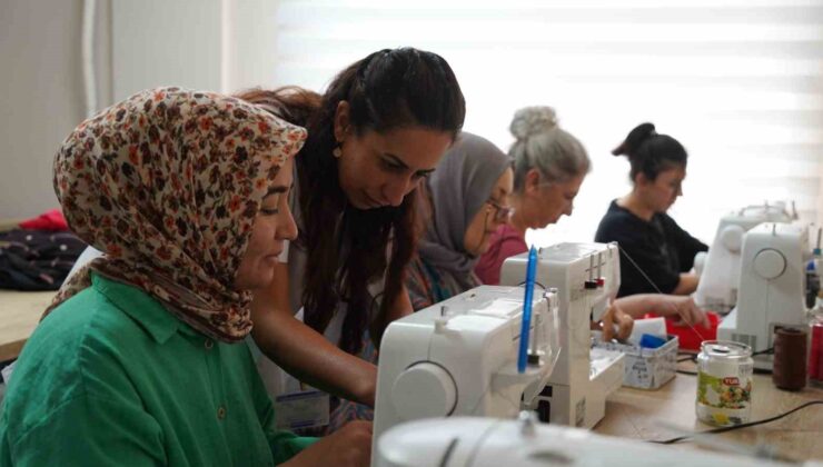 Yunusemre’de kadınlar dikiş kurslarıyla üretime katılıyor