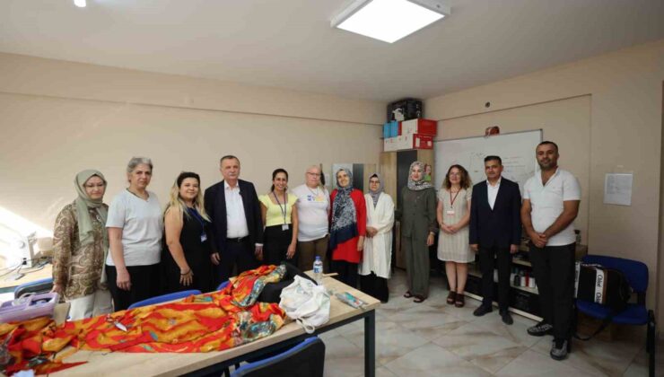 Başkan Balaban’dan kadın dayanışma ve eğitim merkezlerine ziyaret